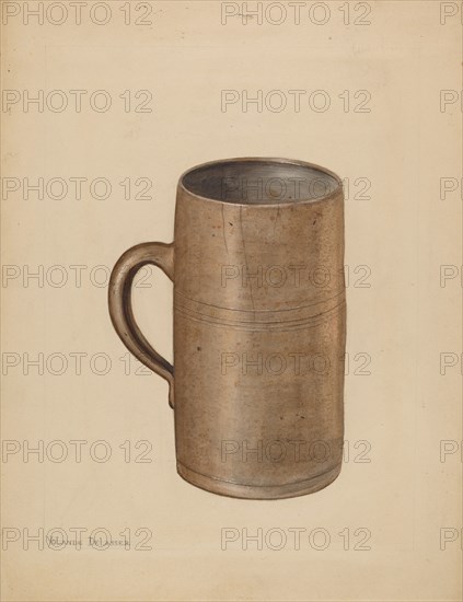 Mug, c. 1936. Creator: Yolande Delasser.