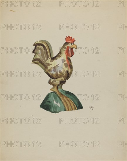Pa. German Rooster, c. 1936. Creator: Raoul Du Bois.