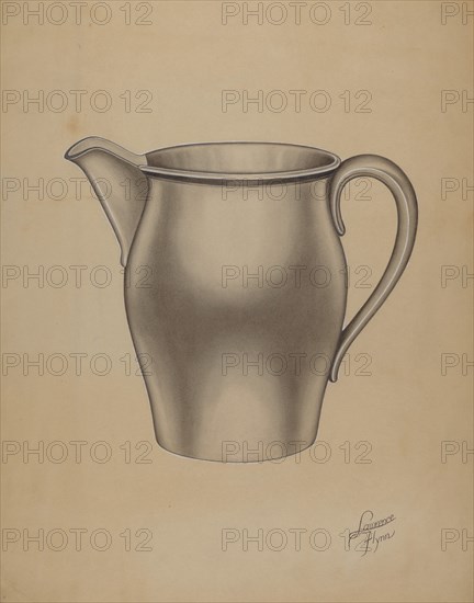 Pewter Pitcher, 1935/1942. Creator: Lawrence Flynn.