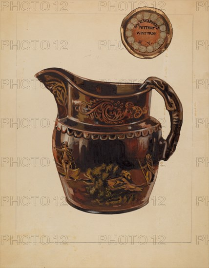 Pitcher, 1937. Creator: John Fisk.