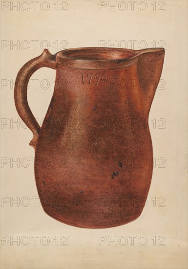 Pitcher, c. 1936. Creator: Yolande Delasser.