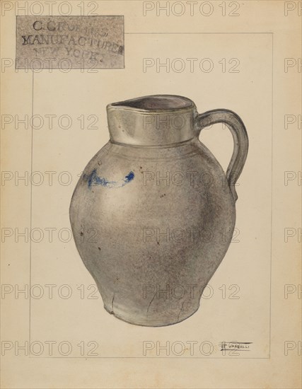 Pitcher, c. 1936. Creator: Frank Fumagalli.