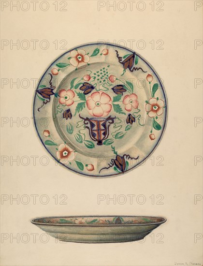 Plate, c. 1938. Creator: Byron Dingman.