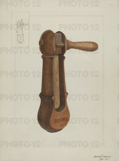 Police Rattle, c. 1936. Creator: Samuel Fineman.