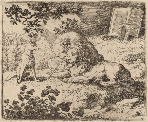 Reynard Describes the Missing Treasures, probably c. 1645/1656. Creator: Allart van Everdingen.