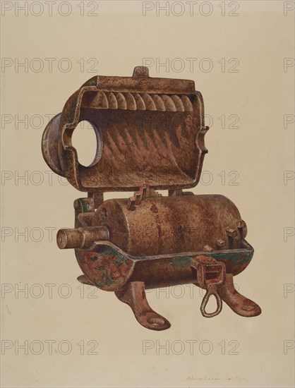 Sausage Grinder, c. 1937. Creator: Edward L Loper.