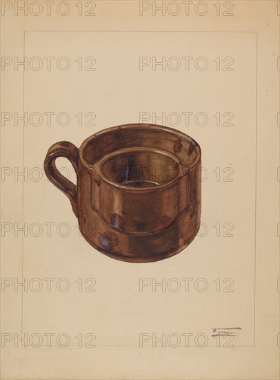 Shaving Mug, 1935/1942. Creator: Frank Fumagalli.