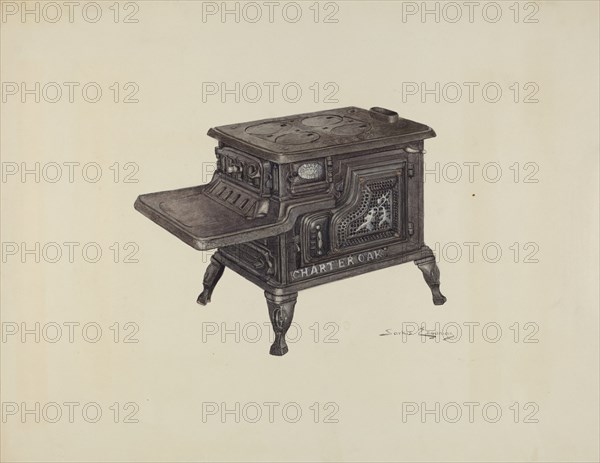 Stove, c. 1940. Creator: Sarkis Erganian.