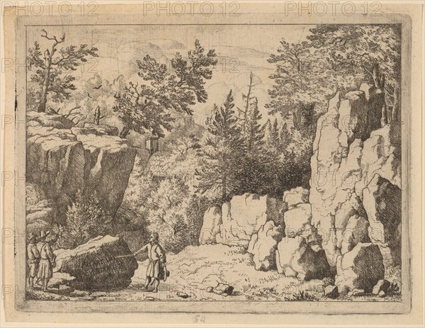 The Inscription on the Rock, probably c. 1645/1656. Creator: Allart van Everdingen.
