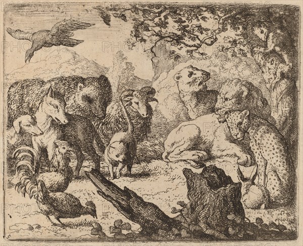 The Lion Announces a Peace, probably c. 1645/1656. Creator: Allart van Everdingen.