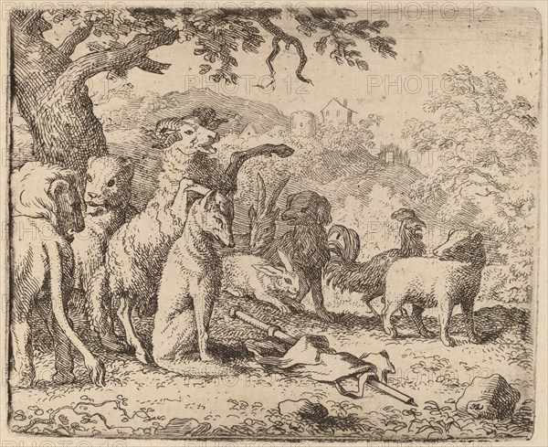 The Ram Blesses Reynard, probably c. 1645/1656. Creator: Allart van Everdingen.