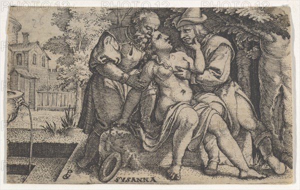 Susanna and the Elders. Creator: Georg Pencz.