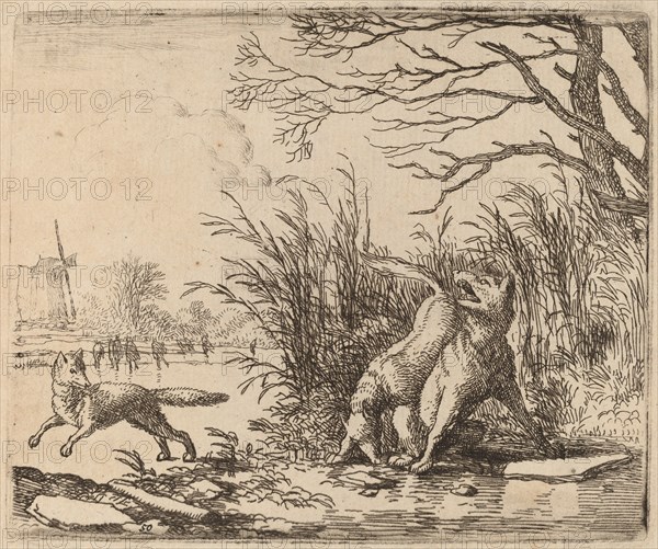 The Wolves on the Ice, probably c. 1645/1656. Creator: Allart van Everdingen.