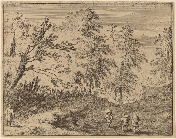 Three Porters, probably c. 1645/1656. Creator: Allart van Everdingen.