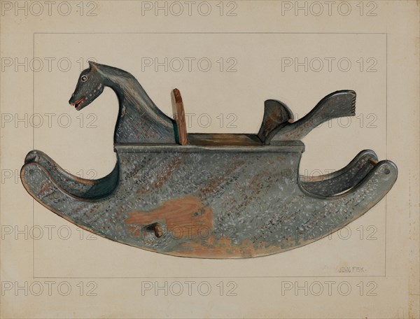 Toy Rocking Horse, c. 1936. Creator: John Fisk.