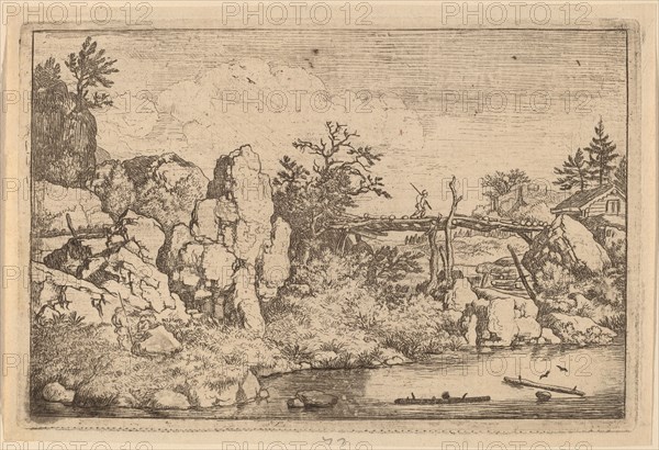 Two Logs in the Water, probably c. 1645/1656. Creator: Allart van Everdingen.