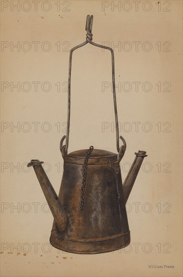Two Spouted Torch, c. 1942. Creator: William Frank.