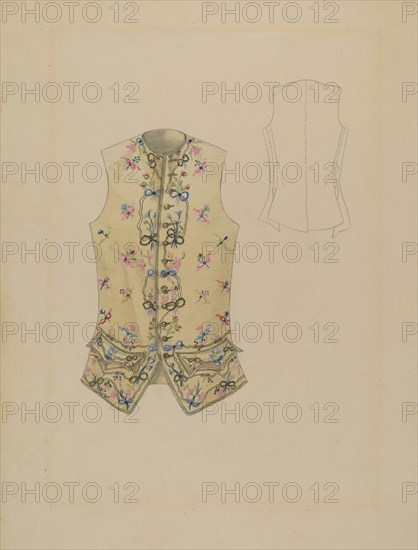 Waistcoat, c. 1936. Creator: Bessie Forman.