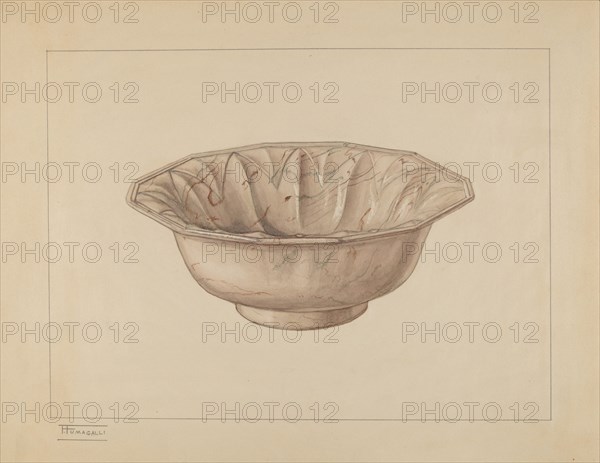 Wash Bowl, c. 1937. Creator: Frank Fumagalli.