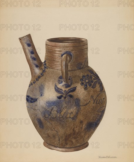 Water Jug, c. 1936. Creator: Yolande Delasser.