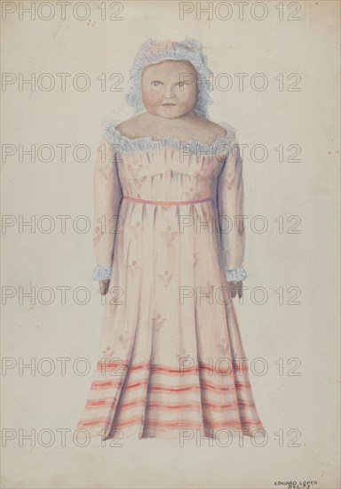 Wax Doll, c. 1936. Creator: Edward L Loper.