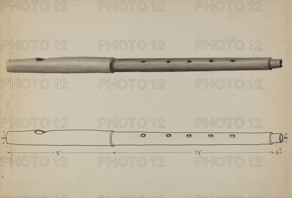 Wooden Fife, c. 1936. Creator: Edward L Loper.