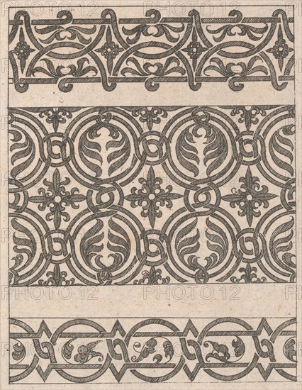 Copies after the 'Livre contenant passement de moresques' (plate 15), 19th century (?). Creator: Jacques Androuet Du Cerceau.