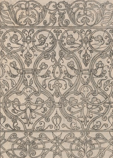 Copies after the 'Livre contenant passement de moresques' (plate 16), 19th century (?). Creator: Jacques Androuet Du Cerceau.
