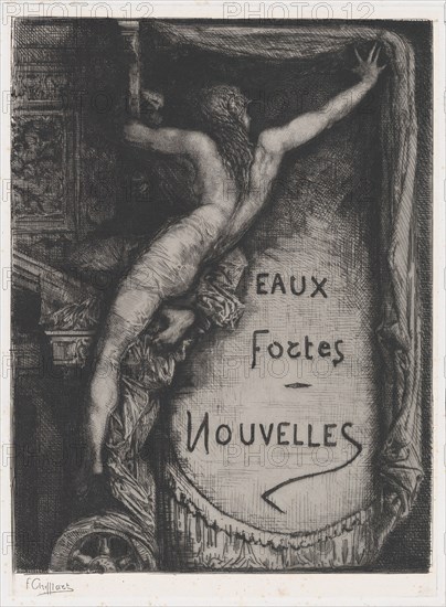 Cover for Eaux Fortes Nouvelles, late 19th century. Creator: François-Nicolas Chifflart.
