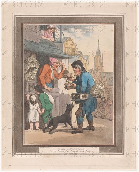 Cries of London: No.1: Buy a Trap, a Rat-Trap, January 1, 1799. Creator: Henri Merke.