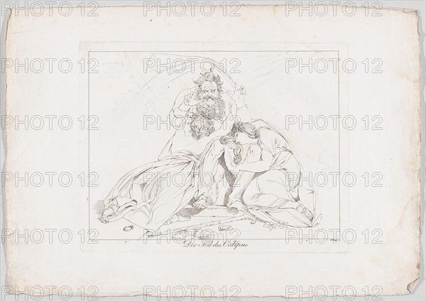 Der Tod des Oedipus (The Death of Oedipus), 1806. Creator: Franz Hegi.