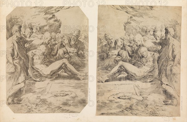 Entombment, ca. 1595-1600. Creator: Guido Reni.