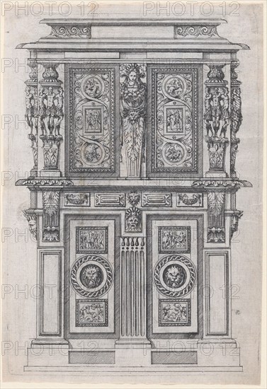 Furniture Design, 1530-85. Creator: Jacques Androuet Du Cerceau.