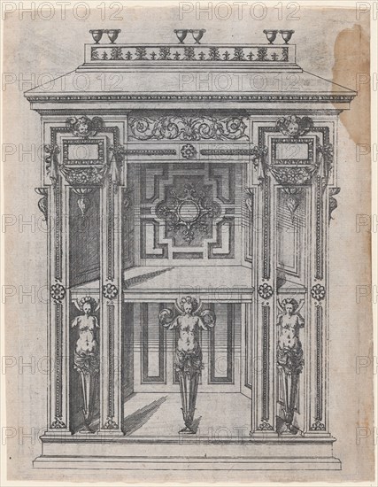 Furniture Design, 1565-70. Creator: Jacques Androuet Du Cerceau.