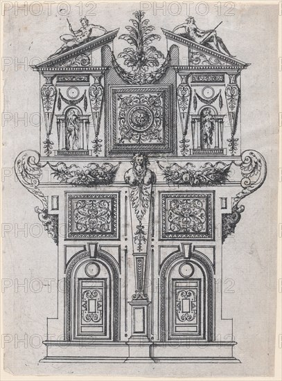 Furniture Design, 1565-70. Creator: Jacques Androuet Du Cerceau.