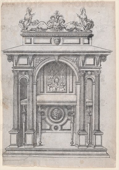 Furniture Design, 1565-70. Creator: Jacques Androuet Du Cerceau.