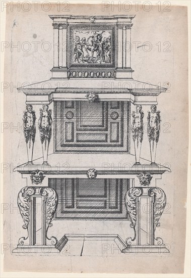 Furniture Design, 1565-70. Creator: Jacques Androuet Du Cerceau.