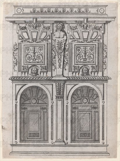 Furniture Design, 1565-70. Creator: Jacques Androuet Du Cerceau.