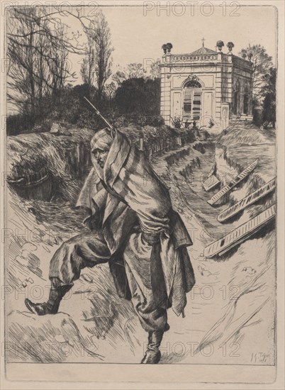 Grand'Garde (Souvenir of the Siege of Paris), 1878. Creator: James Tissot.