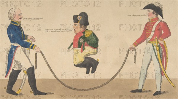 Imperial Jump-rope (Le Sauteur impérial, grand faiseur de tour), July 1815. Creator: Friedrich August Mottu.