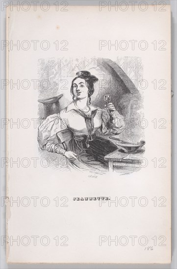 Jeannette from The Complete Works of Béranger, 1836. Creator: John Thompson.