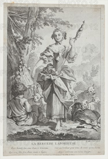 La Bergère Laborieuse, 18th century. Creator: Jean Michel Liotard.
