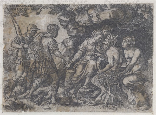 Reverse Copy of Thetis and Chiron, 1546. Creator: Unknown.