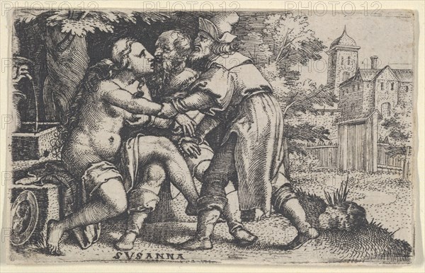 Susanna and the Elders. Creator: Georg Pencz.