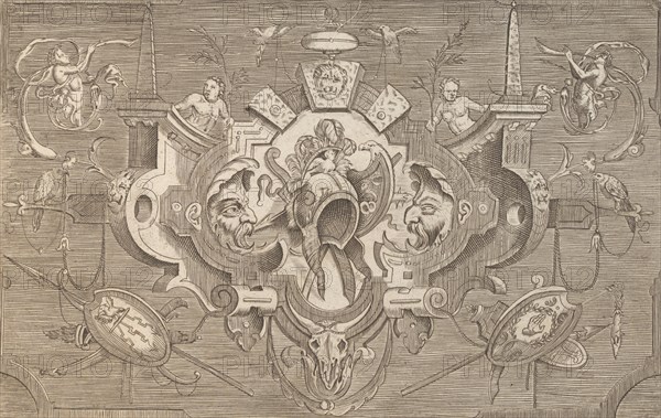 Targhe ed altri ornati di varie e capricciose invenzioni (Cartouches and other ornaments o..., 1773. Creator: Unknown.