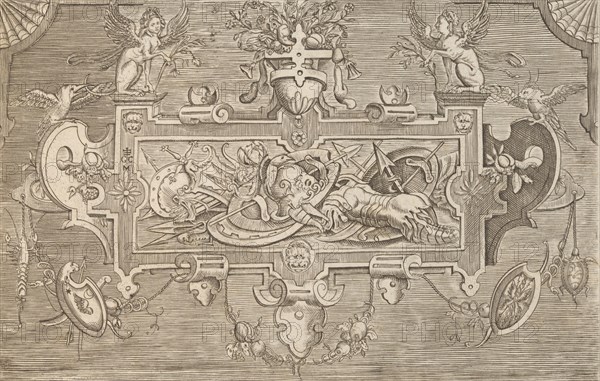 Targhe ed altri ornati di varie e capricciose invenzioni (Cartouches and other ornaments o..., 1773. Creator: Unknown.