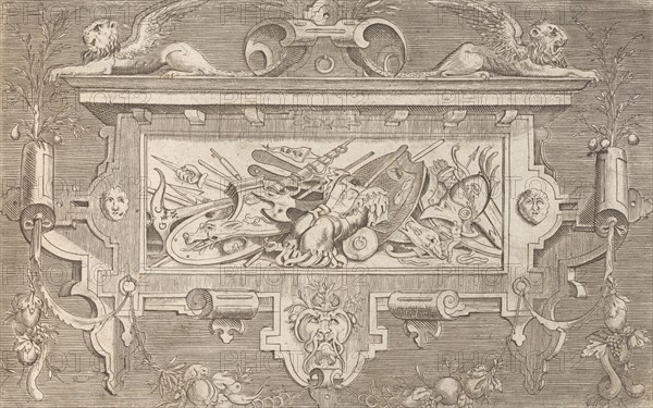 Targhe ed altri ornati di varie e capricciose invenzioni (Cartouches and other ornaments o..., 1773. Creator: Unknown.