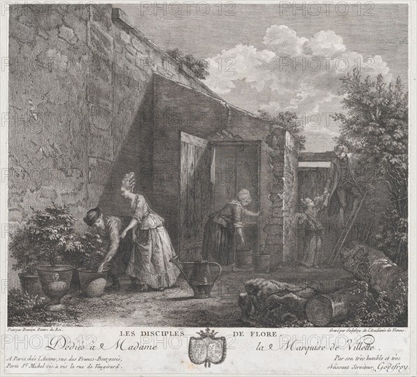 The Disciples of Flora, 1778. Creator: François Godefroy.