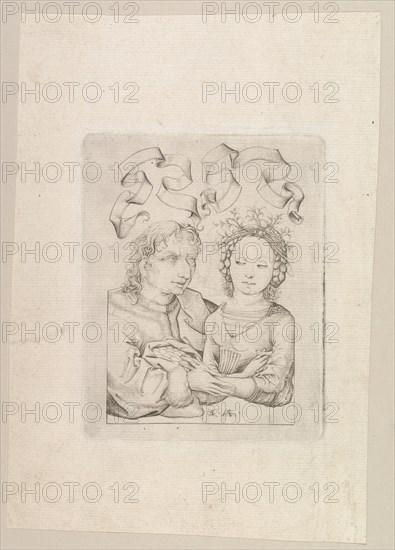 The Ill-Matched Couple, ca. 1480-90. Creator: Israhel van Meckenem.