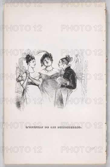 The Opinion of these Ladies from The Complete Works of Béranger, 1836. Creator: Jean Ignace Isidore Gerard.